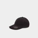 DIESEL 黑色金屬D Logo棒球帽