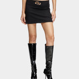 DIESEL D Logo 迷你短裙