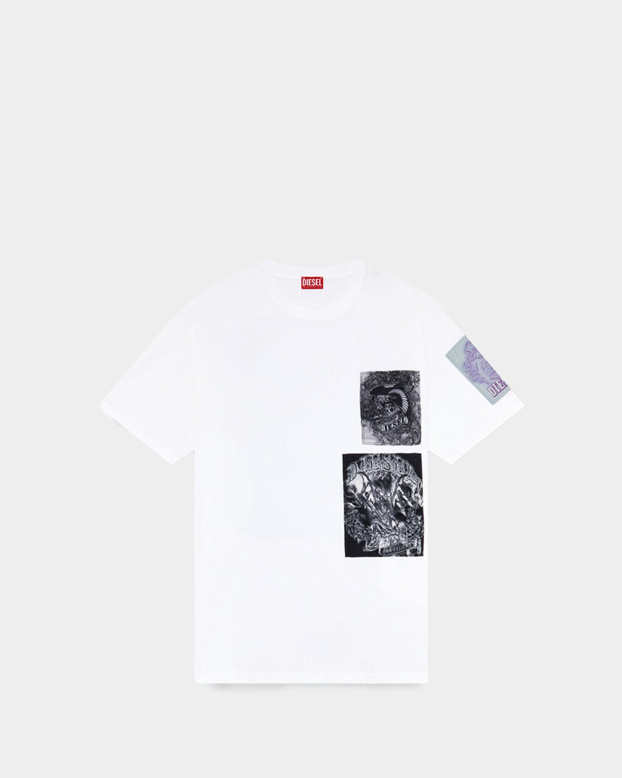 DIESEL 印花短袖T-Shirt