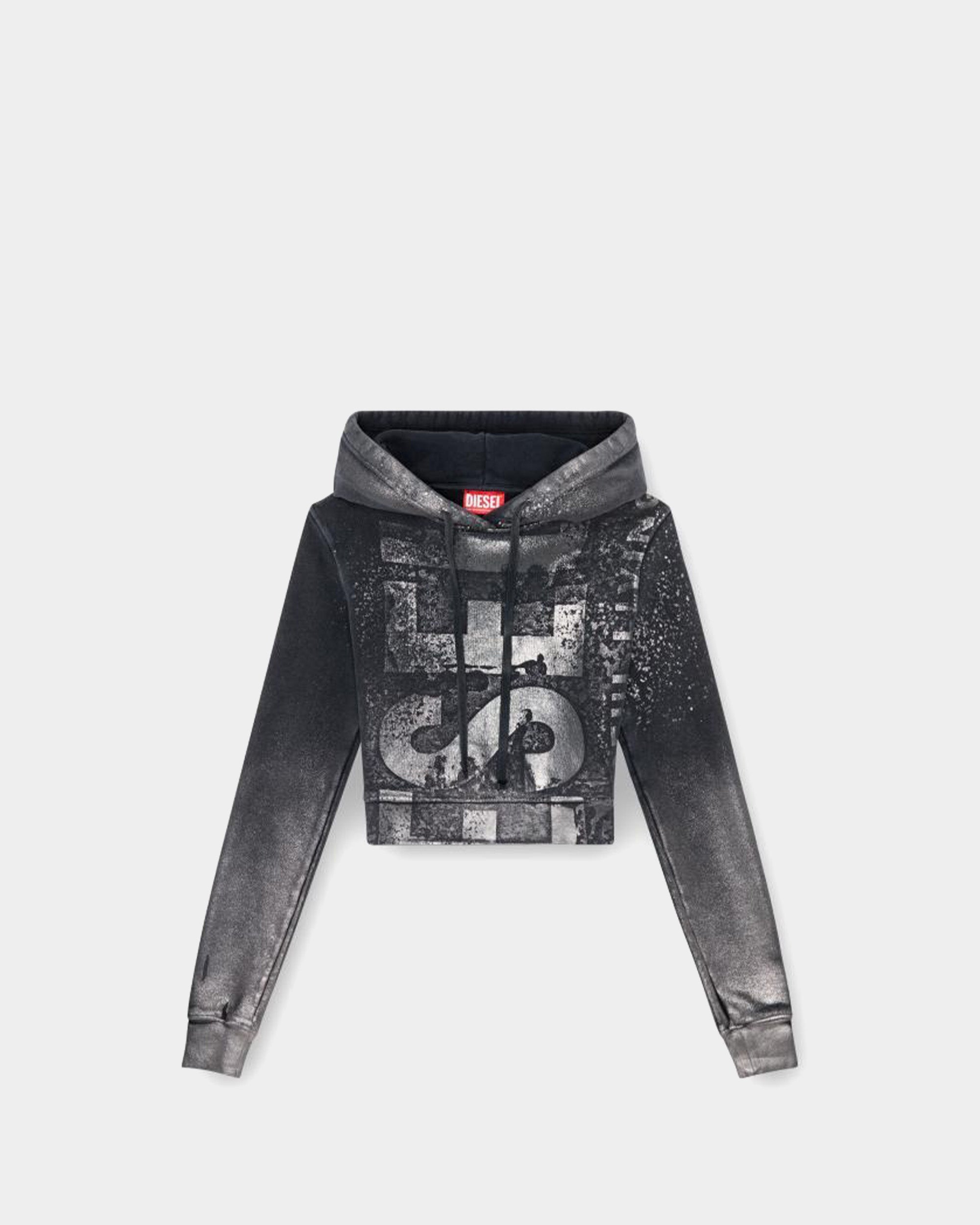 DIESEL 金屬感連帽衛衣