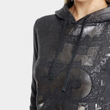 DIESEL 金屬感連帽衛衣