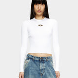 DIESEL D Logo 針織長袖上衣