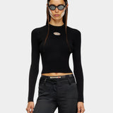 DIESEL D Logo 針織長袖上衣