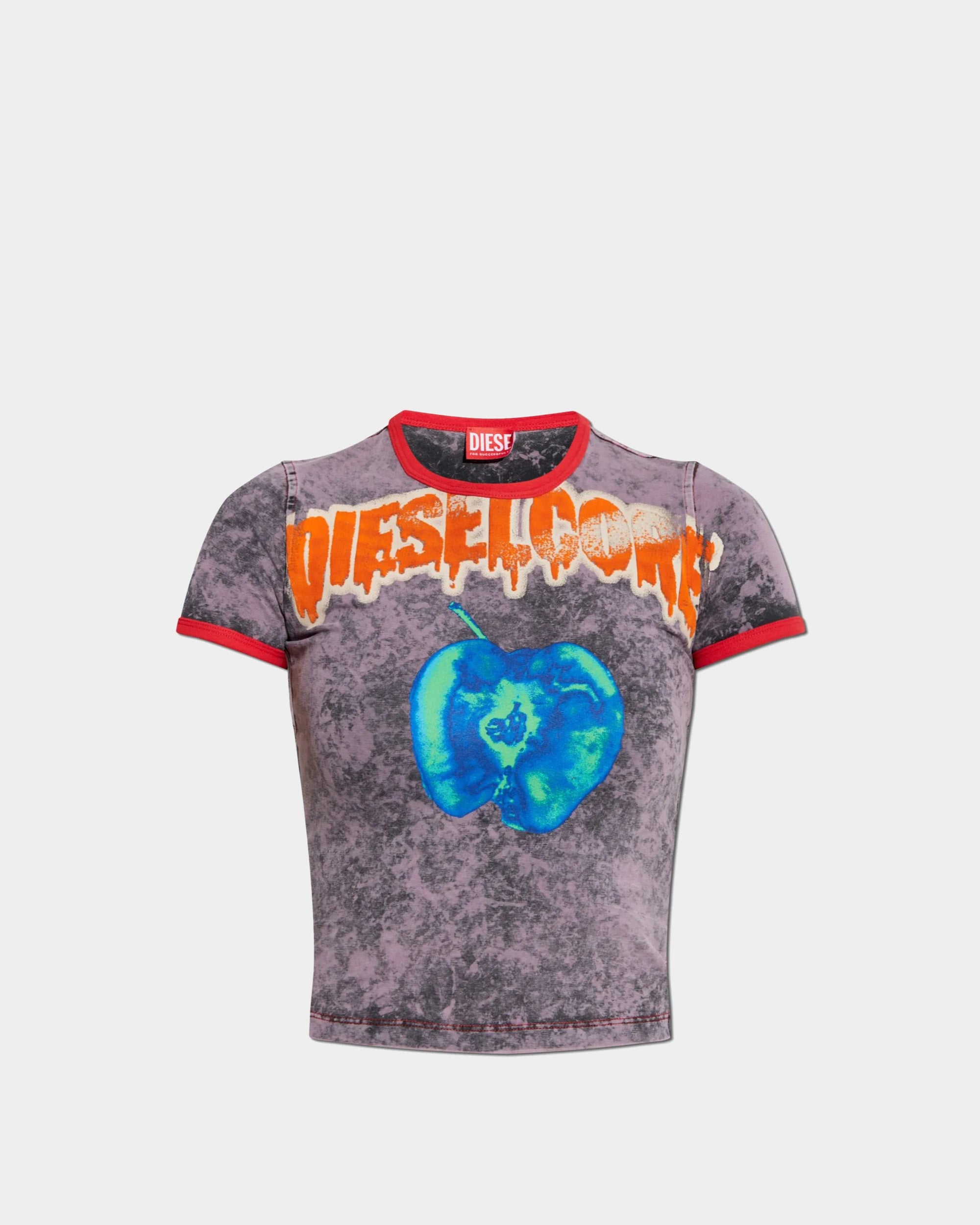 DIESEL 短版LOGO印花圓領T-Shirt