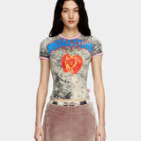 DIESEL CORE 心型印花短版圓領 T-Shirt