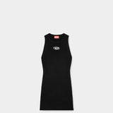 DIESEL D Logo無袖圓領洋裝