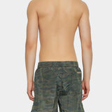 DIESEL 迷彩Logo泳褲