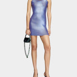 DIESEL Viola 女款羅紋針織合身迷你洋裝