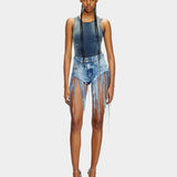 DIESEL 流蘇丹寧短褲