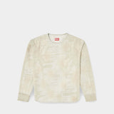 DIESEL 做舊圓領長袖上衣