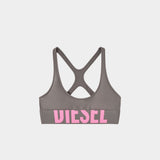 DIESEL 低胸運動內衣 (灰)