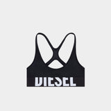 DIESEL 低胸運動內衣 (黑)
