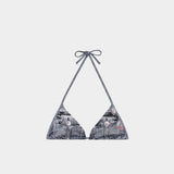 DIESEL 仿牛仔比基尼上衣