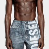 DIESEL 仿牛仔Logo泳褲
