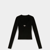 DIESEL 挖空羊毛針織上衣