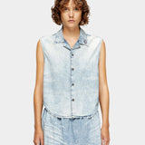 DIESEL 牛仔無袖襯衫