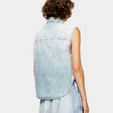 DIESEL 牛仔無袖襯衫