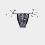 DIESEL 牛仔印花三角泳褲