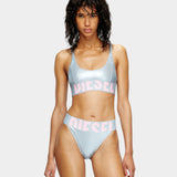 DIESEL 金屬光澤運動型比基尼上衣