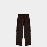 DIESEL 抓皺寬版長褲