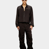 DIESEL 抓皺寬版長褲