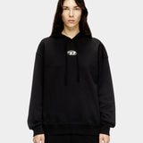 DIESEL 金屬D Logo連帽上衣