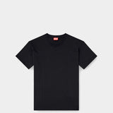 DIESEL 圓領拼接短袖T-Shirt