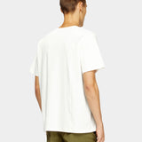 DIESEL 圓領拼接短袖T-Shirt