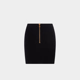 BALMAIN HW 鈕扣針織短裙