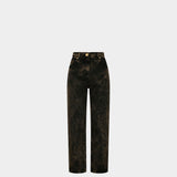 BALMAIN HW 大理石紋直筒牛仔褲