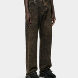 BALMAIN HW 大理石紋直筒牛仔褲
