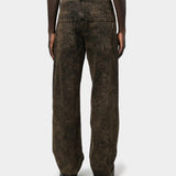 BALMAIN HW 大理石紋直筒牛仔褲