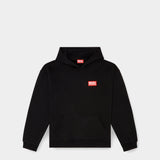 DIESEL 紅色Logo連帽上衣