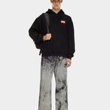 DIESEL 紅色Logo連帽上衣