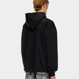 DIESEL 紅色Logo連帽上衣