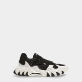 BALMAIN  B-EAST-RUBBERIZED CALFSKIN&MESH Beast 運動鞋