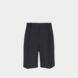 BALMAIN 羊毛訂製剪裁百慕達短褲