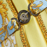 VERSACE 圖紋絲洋裝(附腰帶)