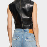 VERSACE 鉚釘造型皮背心