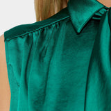 VERSACE 綁帶緞面絲背心