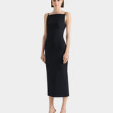 GIVENCHY 細肩褶皺長洋裝