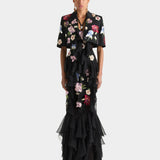 GIVENCHY 刺繡花卉短版外套