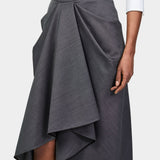 GIVENCHY 抓褶羊毛長裙