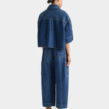 GIVENCHY 牛仔短版襯衫