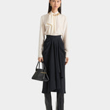 GIVENCHY 造型領絲襯衫