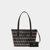 AU DÉPART TOTE NO.28 中型幾何圖紋手提包
