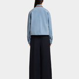 MARNI 皮革滾邊麂皮襯衫