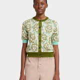 MARNI Banjo 花卉短袖針織衫