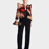 BALMAIN 絲紗直筒西裝長褲