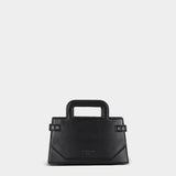 BALMAIN B‑Buzz 小型牛皮手提包